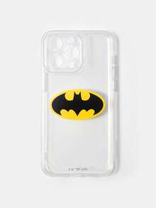 BATMAN X SHEIN Simple Printing Basic Design Phone Case Compatible With Iphone - Clear - View 2