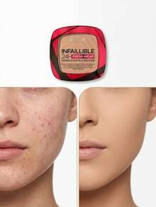 Infaillible Fresh Wear 24h Powder 220 Sand 9 G – Powder Foundation, Full Coverage, For Women, 220 Sand, Suitable For Daily Makeup Routine - Multicolor - View 4