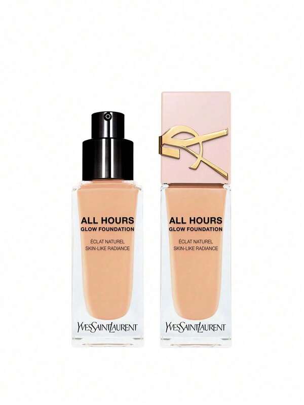Yves Saint Laurent All Hours Glow Foundation LC3 25 Ml – Radiant Skin-Like Finish, Long-Lasting Luminous Coverage For Dry Skin, Light Cool Shade For Flawless Complexion, Ideal For Professional Beauty And Daily Makeup, Breathable Feel