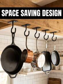 Multi Functional Hook Strong Load-Bearing Ceiling Hook, Used For Hanging Flower Pots, Decorative Plants, Lighting Fixtures, Bird Feeders, Easy To Install Hardware Hook Set, Suitable For Gardens And Homes, Garden - Hook Up - View 2