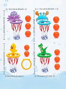 Bath Toys-Bathtub Basketball Hoop Kids Toddlers,Bath Toys Shower Toys,Suction Cup Basketball Hoop&3 Soft Balls Set Boys Girls,Birthday,Gifts Bath Toys Bath Toys Pool Toys Baby Bath Toys Baby Toys For Girls Water Toys Suction Toys Baby Toys Basketball - Multicolor - View 12