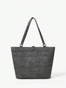 Viva Strut Women's Shoulder Bag Tote Bag Street Style, Retro Spice Girl Y2K, Metal Hardware Canvas Material Is Suitable For Daily Commuting, Shopping Fashion - Grey - View 7