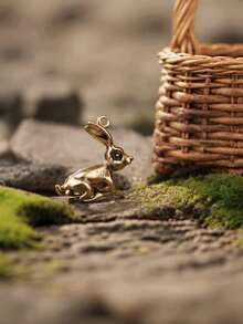 Vintage Rabbit Small Animal Ornament, Creative Home Decor - multicolor - View 4