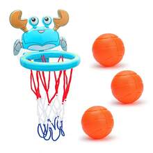 Bath Toys-Bathtub Basketball Hoop Kids Toddlers,Bath Toys Shower Toys,Suction Cup Basketball Hoop&3 Soft Balls Set Boys Girls,Birthday,Gifts Bath Toys Bath Toys Pool Toys Baby Bath Toys Baby Toys For Girls Water Toys Suction Toys Baby Toys Basketball - Multicolor - View 13