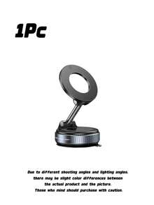 Strong Magnetic Leather Texture Car Phone Holder, 360° Rotating Suction Cup, UV-Resistant Epoxy Resin, Universal Dashboard Windshield Navigation Mount - default - View 8