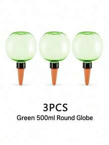 3/2/1pc 500ml Self-Watering Lazy Planter, New Drainage Device, Small Succulent Plant Drip Irrigation System - Spherical - View 24