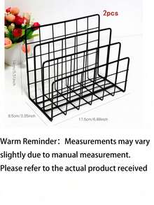 1 PC Nordic Minimalist Iron Creative Office Storage Rack, Nordic Minimalist Three-Tier File And Magazine Bookshelf - Multicolor - View 9