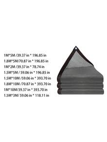 1Pc Grey Balcony Privacy Screen, Terrace Fence Windproof Fabric, Fence Netting, Windproof Mesh Fabric, Durable For Commercial And Residential Use, 90% Shading Rate - 1 Privacy Website - View 4