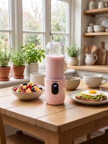 Blender Portabel 500ml Isi Ulang USB, Gelas Juicer Elektrik Pribadi untuk Smoothie, Minuman Buah, Pengaduk Jus, Blender Mini untuk Rumah dan Perjalanan, 1500mAh - 0,5L-1L - View 6