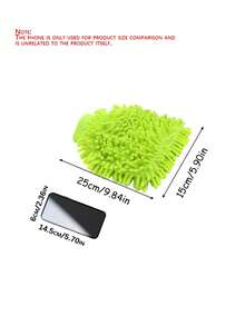 Chemical Guys, Chenille Microfiber Wash Mitt For Cars, Lime Green, Single | Ultra-Soft Chenille Noodles Hold Thick Suds And Trap Grit, Gentle On Paint, Glass Machine Washable - multicolor - View 3