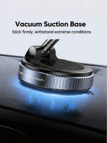 Strong Magnetic Leather Texture Car Phone Holder, 360° Rotating Suction Cup, UV-Resistant Epoxy Resin, Universal Dashboard Windshield Navigation Mount - default - View 2