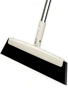 1PC STAINLESS STEEL FLEXIBLE ROTATING FLOOR SQUEEGEE MOP BROOM CLEANING BRUSH WATER STAIN HAIR REMOVAL SCRAPER FOR HARDWOOD TILE LAMINATE KITCHEN BATHROOM OFFICE GARAGE PET HAIR HOME CLEANING SUPPLIES GIFT - Multicolor - View 3