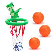 Bath Toys-Bathtub Basketball Hoop Kids Toddlers,Bath Toys Shower Toys,Suction Cup Basketball Hoop&3 Soft Balls Set Boys Girls,Birthday,Gifts Bath Toys Bath Toys Pool Toys Baby Bath Toys Baby Toys For Girls Water Toys Suction Toys Baby Toys Basketball - Multicolor - View 14