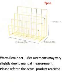 1 PC Nordic Minimalist Iron Creative Office Storage Rack, Nordic Minimalist Three-Tier File And Magazine Bookshelf - Multicolor - View 13