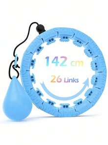 1PC SMART WEIGHTED ADJUSTABLE DETACHABLE 24 KNOTS FITNESS HOOP WITH 360 DEGREE MASSAGE AUTO SPINNING BALL NON DROPPING DIGITAL COUNTER FOR HOME GYM WEIGHT LOSS SLIMMING WORKOUT EXERCISE EQUIPMENT - Multicolor 1 - View 14