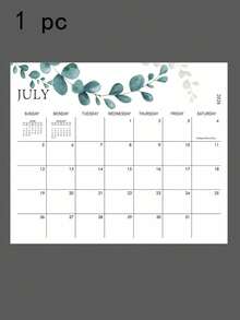 Beautiful 2026 Refrigerator Magnetic Calendar, Green Design Planner, Smooth And Erasable Surface - A - View 4