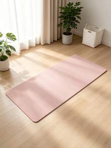 1PC FOLDABLE PORTABLE HIGH DENSITY FOAM THICKENED NON SLIP WEAR RESISTANT SOFT SKIN FRIENDLY LIGHTWEIGHT EASY STORAGE YOGA EXERCISE MAT FOR HOME OFFICE OUTDOOR GYM FITNESS STRETCH TRAINING MEN WOMEN UNISEX GIFT - Pink - View 3