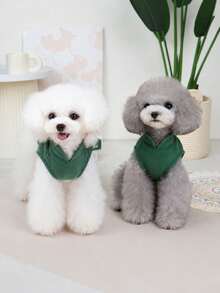 Soft Fleece Pet Vest, Winter Warm Dog Cat Sweater, Pullover Pet Clothes For Small To Medium Dogs - Green - View 2