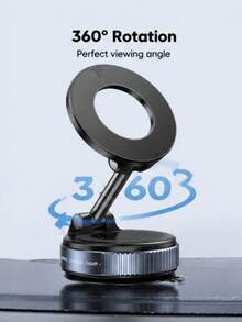 Strong Magnetic Leather Texture Car Phone Holder, 360° Rotating Suction Cup, UV-Resistant Epoxy Resin, Universal Dashboard Windshield Navigation Mount - default - View 4