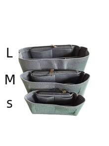 1PC Grey Purse Organizer Insert With Support Lining Anti Deformation Medium Bag For Handbag Backpack Tote Inner Storage Pouch For Lipstick Brush Skin Care Phone Coins Small Items Travel Gift Boho Style 3 Sizes Optional - Grey - View 10