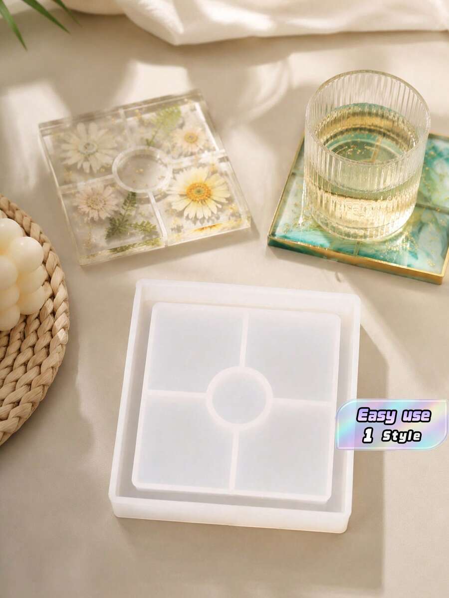 Square Paving Mold, DIY Garden Path Stepping Stone Mold, Reusable Patio Walkway Concrete Molding Tool, Easy Release Landscape Brick Maker - multicolor - View 1