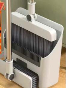 Three-In-One Broom Dustpan Set, Which Integrates Broom, Dustpan And Hidden Brush, 180 Rotation Without Dead Angle Cleaning, Automatic Rebound And Leak-Proof Scanning, Scraping Hair Without Hand Pulling, Folding And Standing Storage, Saving Space, Making Home Cleaning More Efficient And Convenient. - Triple - View 17