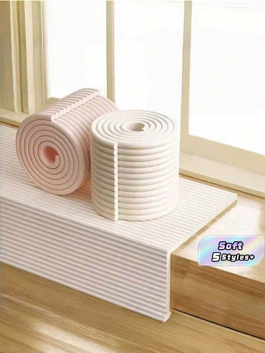 Self‑Adhesive 3D Wall Panel Roll, NBR Foam Anti‑Collision Wall Protector Strip, Cuttable Waterproof Soundproof Wallpaper For Kids Bedroom, Home Decor Wall Sticker - A - View 1