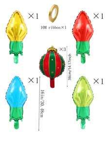 Christmas Light Bulb Decorations, Suitable For Front Porches, Courtyards, House Entrances, Holiday Photo Backdrops, Christmas-Themed Parties, Winter Celebrations, New Year's Parties, And Other Occasions. - Christmas trumpet light bulb hanging ball - View 11