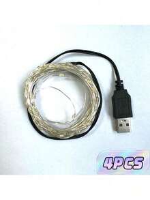20m 200‑LED String Lights, Warm White, USB Powered. Suitable For DIY Weddings, Dorms, Bedrooms, Parties, Floral Decorations, Birthday Decor, Campus Decorations, Holiday Decorations, Courtyard And Garden Decorations, Etc. - Warm White - View 13