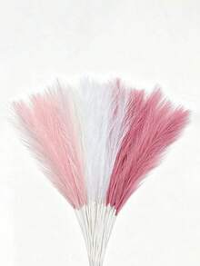 3/12/21/33 Stems Artificial Pampas Grass, Faux Artificial Plants, Bohemian Style Decor, Vase Filler For Home, Room, Wedding, Christmas & Spring Season Decoration - Dark Pink, Light Pink, White - View 7