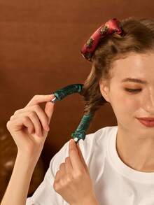 HARRY POTTER X SHEIN 6-Piece Cartoon Printing No Heat Curling Tool Set, - Multicolor - View 5