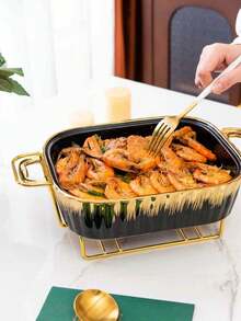 Ceramic Plates Are Only Suitable For Cooking Restaurants, Home Living Rooms, Kitchen Utensils, Baking Pans, Insulated Pots, Cooking Pans, Salad Bowls, Fruit Plates, Soup Pans, Baking Pans, Suitable For Bread, Turkey, Cheese, Bread, Pizza - View 2