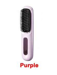 Teckwe Wireless Straightening Comb With LCD Display, Temperature Adjustment, Portable Small Sliding Comb, Female Negative Ion Hair Straightener Brush, Barbecue, Ceramic Coating, Equipped With A Tandem Dual-Cell Battery,2000mAh + 2000mAh - Multicolor - View 15