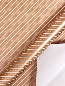 Large Size Roll Paper Gold Foil Metallic Gift Wrapping Paper Dot Stripe For Valentine's Day Birthday Gift Packaging - Gold - View 10