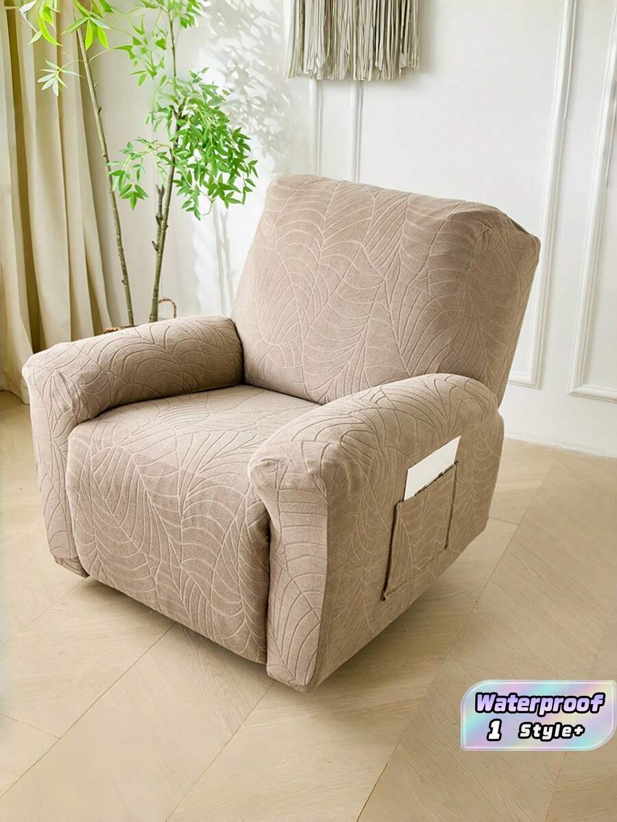 Recliner & Rocking Chair Sofa Cover – Waterproof Full Coverage Stretch Slipcover, Non-Slip Elastic Bottom, Wrinkle Resistant Protector For Chesterfield Sofa - taupe - View 1