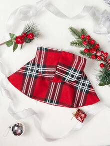 PETSIN Christmas 1pc Plaid Print Pet Cloak - Multicolor - View 6