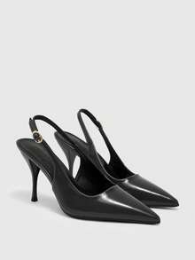 CUCCOO BIZCHIC Women's Pointed Toe Pumps, Versatile High Heels For Commuting And Daily Wear - Black gray pu - View 2