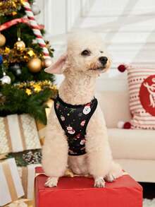 PETSIN 1pc Santa Claus Cartoon Pet Christmas Vest For Dogs - Multicolor - View 9