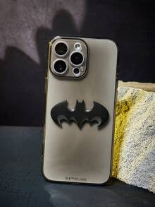 BATMAN X SHEIN Cartoon Pattern Black Three-In-One Mobile Phone Case With PVC, Anti-Drop Protection IPhone11-17 Series Mobile Phone Case - Multicolor - View 1