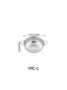 Nồi lọc bếp bằng thép không gỉ, giỏ lọc bếp, hoàn hảo cho trái cây, rau củ, mì ống, không cần lắp ráp, dùng làm phụ kiện nấu ăn cơ bản - Bạc - Xem 16