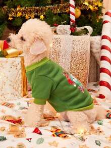 PETSIN 1 Pc Pet Christmas Reindeer Sweatshirt For Cats & Dogs - Multicolor - View 8
