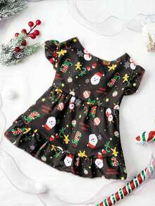 PETSIN 1pc Christmas Dog Clothes Santa Claus Princess Dress - Multicolor - View 5