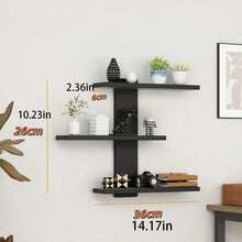 5-Tier Multifunctional Wall-Mounted Display Rack, Available In 2 Colors. Designed As Architectural Art Decor To Save Space, Corner Shelf, Wall-Mounted Triangle Shelf, Wall Partition Rack, Bathroom Shelf, Kitchen Wall Organizer - Multicolor - View 19