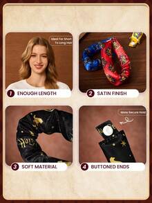 HARRY POTTER X SHEIN 6-Piece Cartoon Printing No Heat Curling Tool Set, - Multicolor - View 4