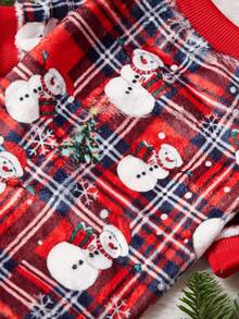 PETSIN 1 Boneka Natal untuk Kucing dan Anjing, Motif Manusia Salju Kotak-kotak Universal, Hangat dan Nyaman, Cocok untuk Anjing Natal. - MultiWarna - View 7