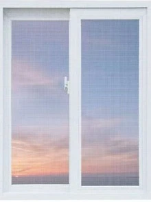1pc White Self-Adhesive Window Screen, No-Drill Mosquito Net With Hook & Loop, Fiberglass Mesh Insect Barrier, Easy Install DIY Door Window Net For Home - White - View 8