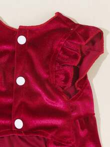 PETSIN 1pc Christmas Red Pet Christmas Dress, Skin Friendly And Breathable Pet Clothing - Multicolor - View 10