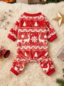 PETSIN 1 Pet Christmas Style Pet Jumpsuit, Soft, Comfortable, Warm, And Anti Shedding Pet Clothing - Multicolor - View 2