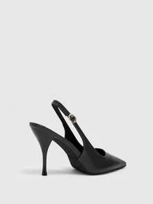 CUCCOO BIZCHIC Women's Pointed Toe Pumps, Versatile High Heels For Commuting And Daily Wear - Black gray pu - View 5