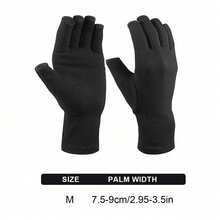 Half Finger Joint Compression Gloves For Women And Men, Bicycle Anti-Slip Gloves, Fitness Compression Gloves, Fingerless Hand Compression Gloves Suitable For Typing, Driving And Work - Multicolor - View 13
